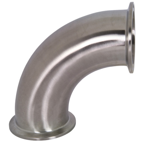 Dixon Sanitary B2CMP-R250 2 1/2 in. Stainless Steel 90° Clamp Elbow