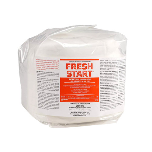 7 in. x 7 in. Fresh Start Disinfectant Wipes, Dispenser Roll, Case of 2