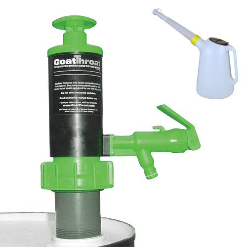 GoatThroat GT300 Hand Pump with FKM Seals & FREE Plastic Measure - 5 Quarts