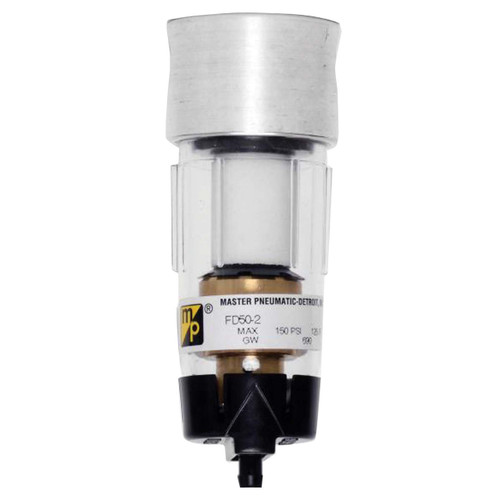 Master Pneumatic FD50 Series Mini Inline Filter w/Auto Drain, 5 Micron