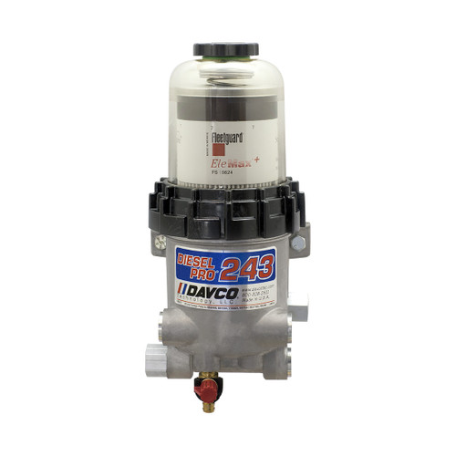 DAVCO Diesel Pro 243 Fuel Filter/Water Separator/Fuel Heater, 1/2 in. NPTF, 60 GPH, 120V AC Overnight Heater