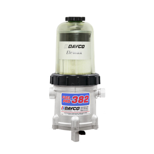 DAVCO Fuel Pro 382 Fuel Filter/Water Separator/Fuel Heater, 1/2 in. NPTF, 180 GPH, 120V AC Overnight Heater
