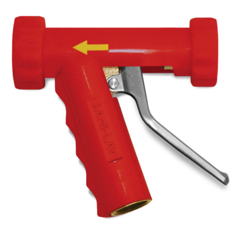 Sani-lav N8R 3/4 in. GHT Large Heavy Duty Industrial Spray Brass Nozzle - Red