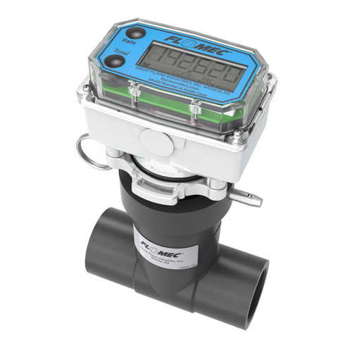 Flomec Aquasonic Series 1 in. BSPT PVC Tee Ultrasonic Flow Meter