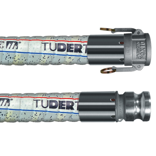 Tudertechnica Glidetech® PTFE Biotech 3/4 in. 150 PSI Chemical Suction & Delivery Hose Assemblies w/ Stainless Steel Female Coupler x Male Adapter Ends