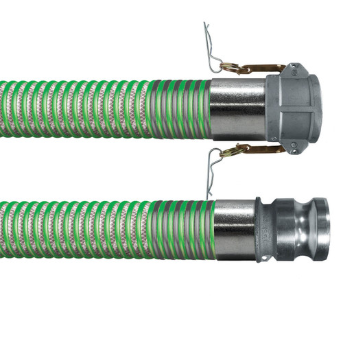 BadgerFlex Clear Drop 4 in. Drop Hose w/ Female Coupler x Male Adapter Ends