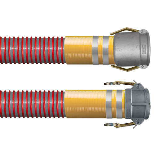 BadgerFlex Vapor HD 4 in. Heavy Duty Gasoline Vapor Recovery Hose w/ C x CPP Ends