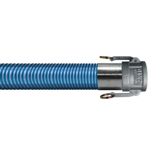 Kuriyama Blue Water 1 1/2 in. Low Temperature PVC Suction Hose w/ Female Coupler Ends
