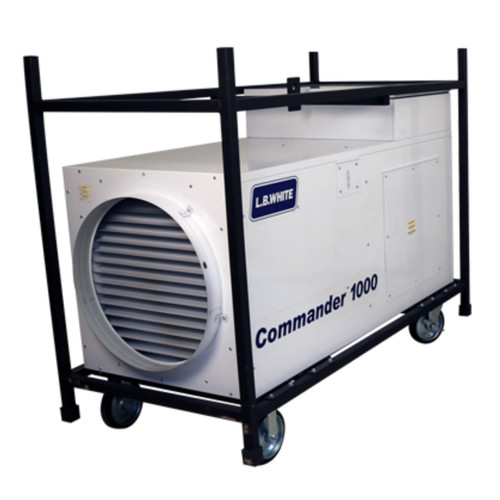 L.B. White CM1000 Commander™ 1000 Ductable Make-Up Air Dual Fuel LP/NG 240V Portable Heater - 1,000,000 BTU/HR