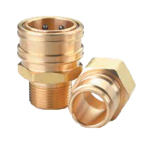 PCI ST Brass Non-Valved Couplings - Coupler (Female Threads)