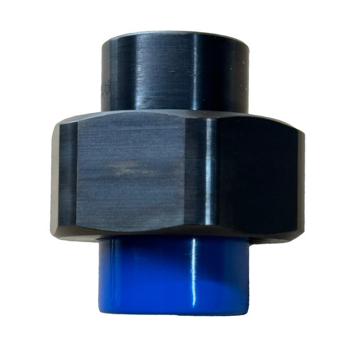 HART Industrial D-3131-3-V-CS 1/2 in. FNPT Class 3000 Carbon Steel Threaded Union - FKM Seal, Dielectric Coating