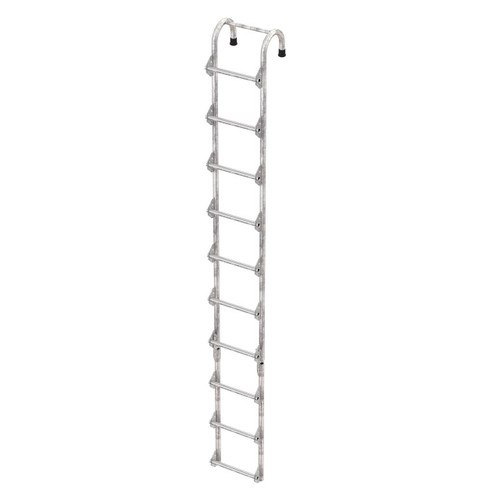 Vestil NTAL-10-HDG 10 Step Galvanized Tank Access Ladder 300 Lb. Capacity
