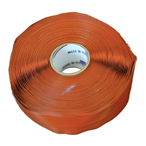 Atlantex Manufacturing SA16000-10 1 in. wide x 20 Mil Thick x 36 ft. Length Self-fusing Silicone Pyrotex SA Tape - Red/Orange