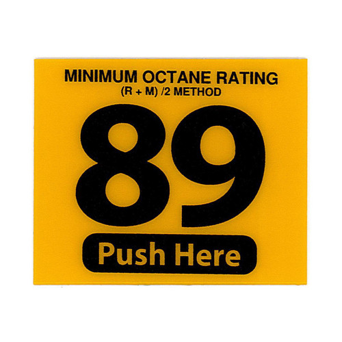 RDM 9343 89 Octane Decal Label - Helix