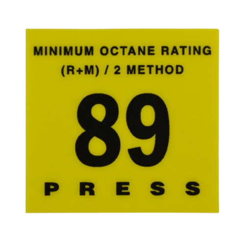 RDM EU02001G002 89 Octane Press to Start Overlay - Gilbarco Encore/Eclipse