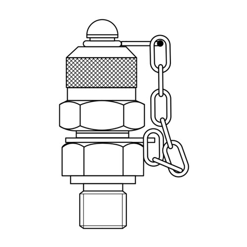 PCI H900-89 M16 x 2 Hose Union Steel Test Connector