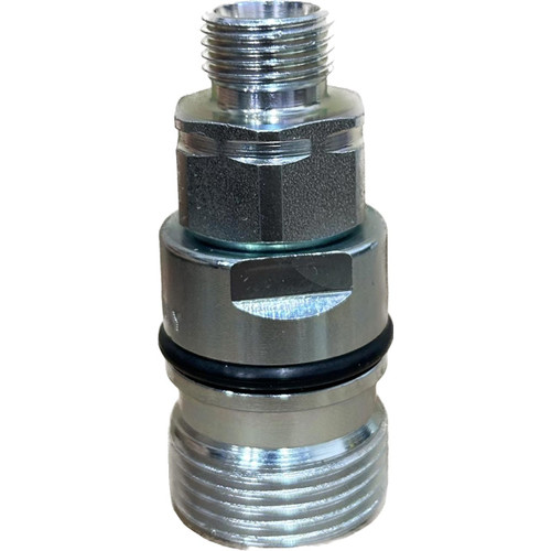 Stucchi VD 3/4 in. Carbon Steel Poppet Screw Coupler M 22X1.5 DIN, 39.22 GPM