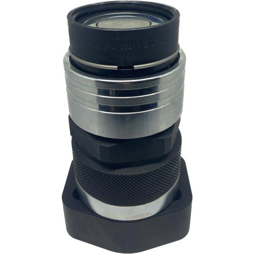 Stucchi VP 1 1/2 in. Carbon Steel Port Flat Face Nipple W/ Autolock 1 1/2 in. CODE 62 FLANGE PAD, 198.75 GPM