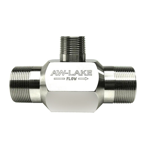 AW-Lake TN-0.5-15 Turbine Flow Meter 1/2 in. Male NPT - Stainless Steel, 15 Max GPM