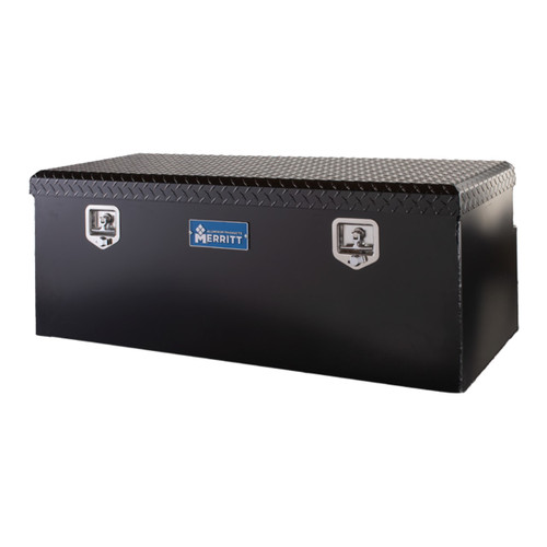 Merritt 710418-124 Satin Black Rectangle Utility Chest Box - Mid Size