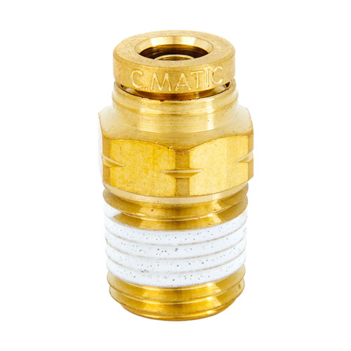 Kuriyama Kuri Tec Endure DOT 1/2 in. OD x NPTF Male Straight Fittings, Bronze