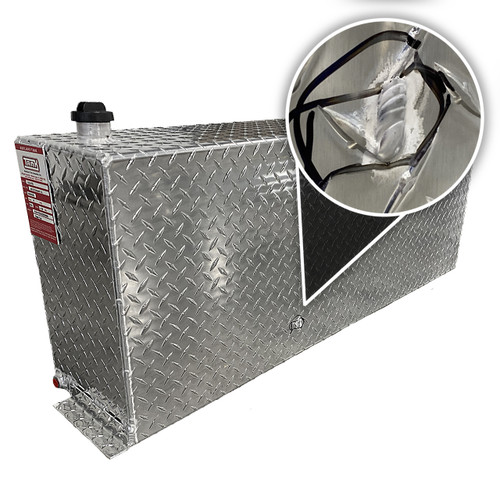 41 Gallon Aluminum Rectangle Auxiliary Tank - Diesel - Damaged