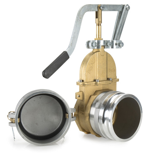 RIV Perla 4 in. FNPT Brass Piston Gate Valve Combo - 150 PSI