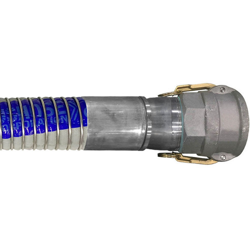 Willcox 2 in. Heavy Duty Polypropylene Chemical Hose Type 3094PSP w/ Stainless Steel Female Coupler Ends