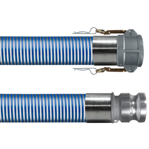 Kanaflex flexFLO 116 Blue 2 in. Cold Weather Hose w/ Female Coupler x Male Adapter Ends