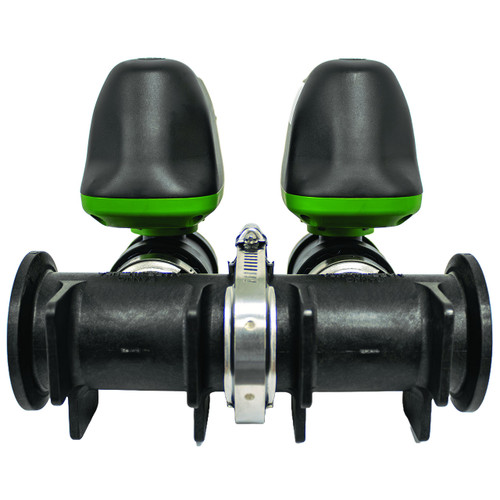 Dura Products DPEV-100-2M 1 in. x 2 in. Manifold Ball Valve Assembly 12 VDC, 2 valves, Flanged