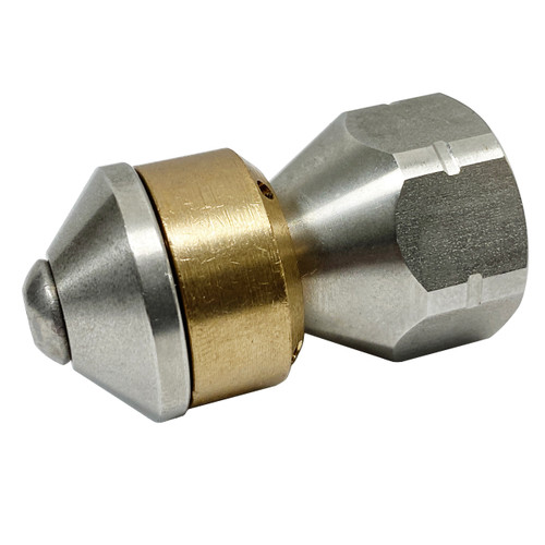 Suttner 200049895 Rotating 3/8 in. Sewer Nozzle Brass/Stainless Steel