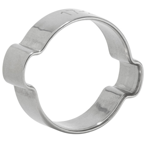 Mikalor Clamps LLC 23012175 17-20 mm Stainless Steel W4 AISI 304 Two Ear Clip - Box Qty 250