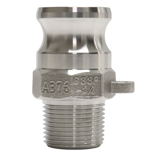 OPW 633F-SS07 3/4 in. Stainless Steel Kamlok® Part F Male NPT x Male Adapter