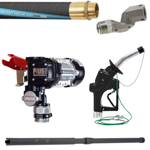 PIUSI Panther EX 72 120V AC 20 GPM Aviation Fuel Transfer Pump Package