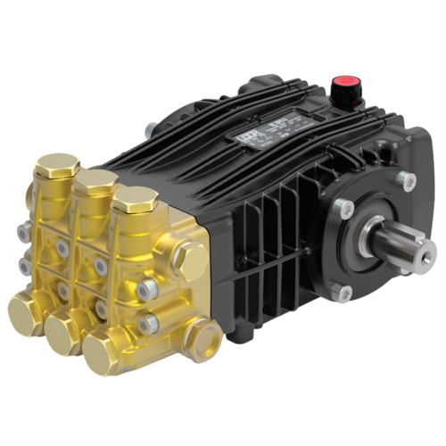 Udor BKC 18/25 S Plunger Pump W/ 24mm Keyed Solid Shaft, 4.9 GPM, 3625 PSI