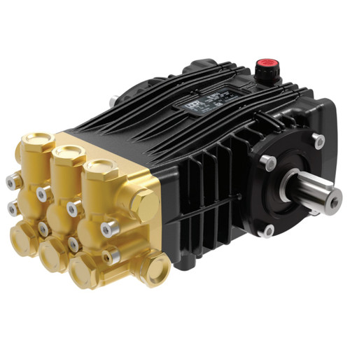 Udor BC 18/20 S Plunger Pump W/ 24mm Keyed Solid Shaft, 4.9 GPM, 2900 PSI