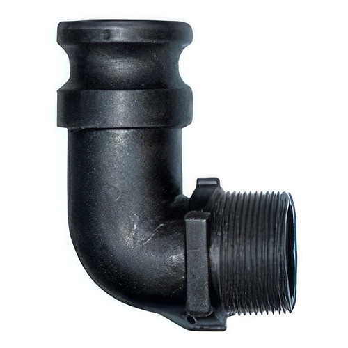 Kuriyama PP150F90 1 1/2 in.  Polypropylene 90° Male Coupler x Male NPT