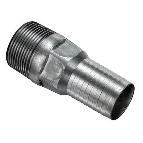Kuriyama HEXSTN125 1 1/4 in. NPT Hose Nipple, Hex Plain Steel