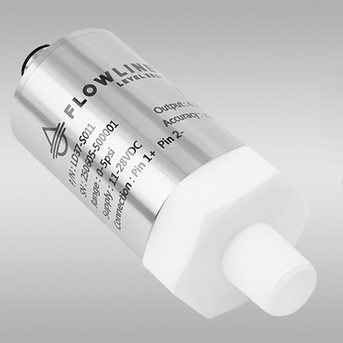 Flowline LD37-S001 DeltaSpan LD37 Submersible Pressure Level Transmitter, 11 ft. Range