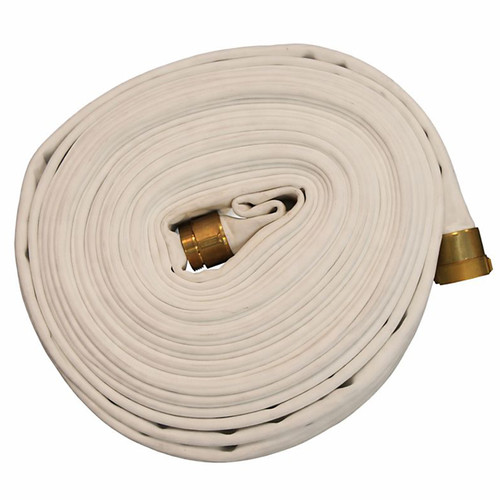 Dixon DXA51550RBF 1 1/2 in. Polyester Fire Hose, 500#, Brass Rocker Lug Coupling - 50 ft.