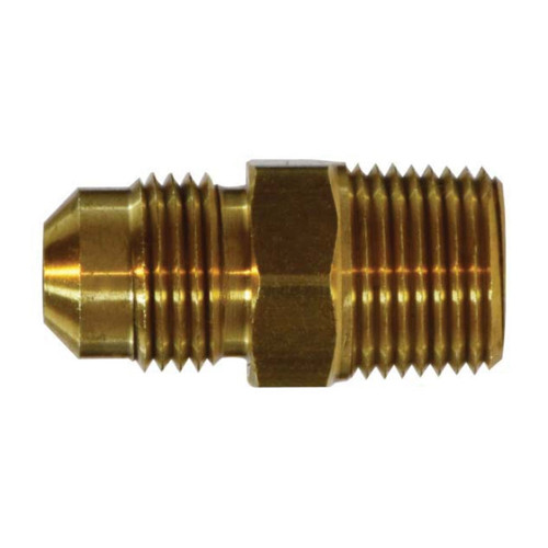 Midland Industries 10273 Brass S.A.E. 45° Adapter, 5/8 in. Male Flared x 1/2 in. MNPT