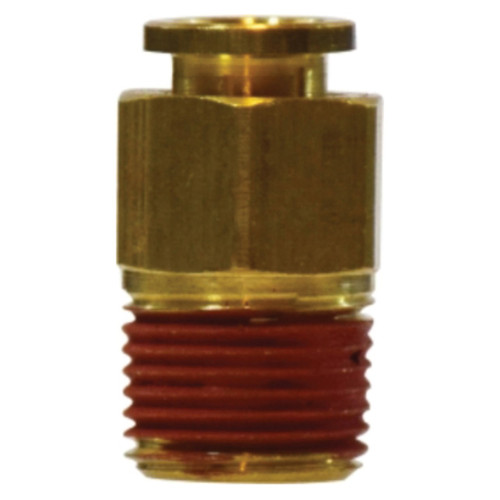 Midland Industries 20058 Brass Push to Connect Male Adapter, 3/8 in. Push in. x 1/4 in. MNPT