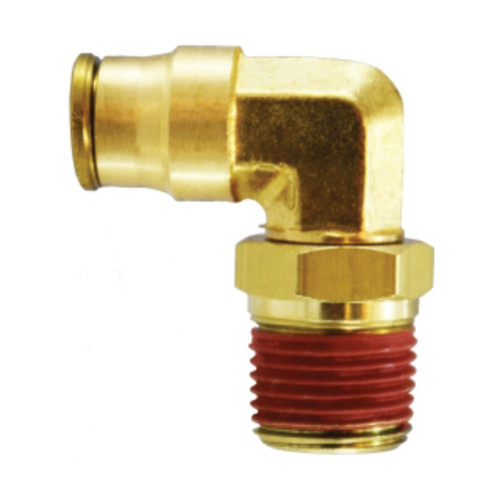 Midland Industries 20083 Brass Push to Connect 90° Swivel Elbow, 3/8 in. Push In x 1/4 in. MNPT
