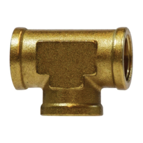 Midland Industries 28033 Brass Forged Union Tee, 1/4 in. FNPT x 1/4 in. FNPT x 1/4 in. FNPT