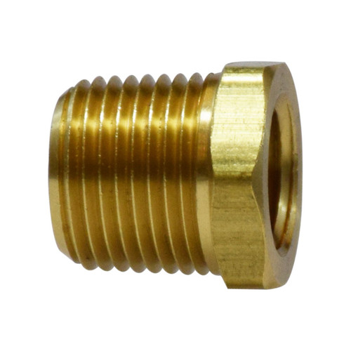 Midland Industries 28114 Brass Hex Bushing, 1 in. MNPT x  1/2 in. FNPT