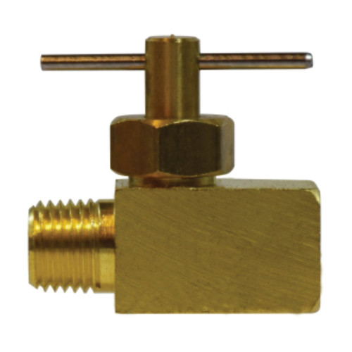 Midland Industries 46061 Brass Needle Valve, 1/4 in. MIP x 1/4 in. FIP
