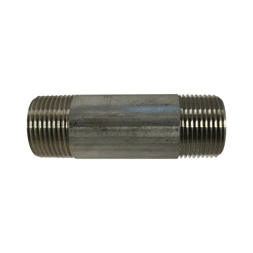 Midland Industries 48080 1 3/8 in. L Welded Pipe Nipple, Stainless Steel SHC 40, 3/4 in. MPT
