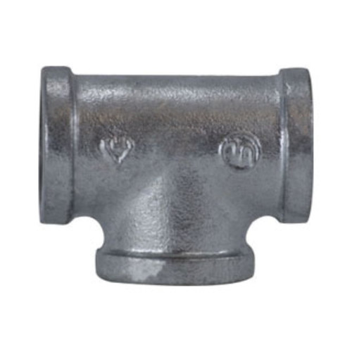 Midland Industries 64258 Pipe Tee, Galvanized, 2 in. FPT, 150 PSI
