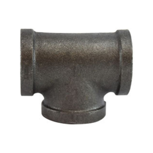 Midland Industries 65253 Pipe Tee, Black Iron, 1/2 in. FPT x 1/2 in. FPT x 1/2 in. FPT, 150 PSI