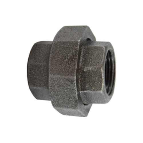 Midland Industries 65604 Union, Black Iron, 3/4 in. FPT x 3/4 in. FPT, 150 PSI